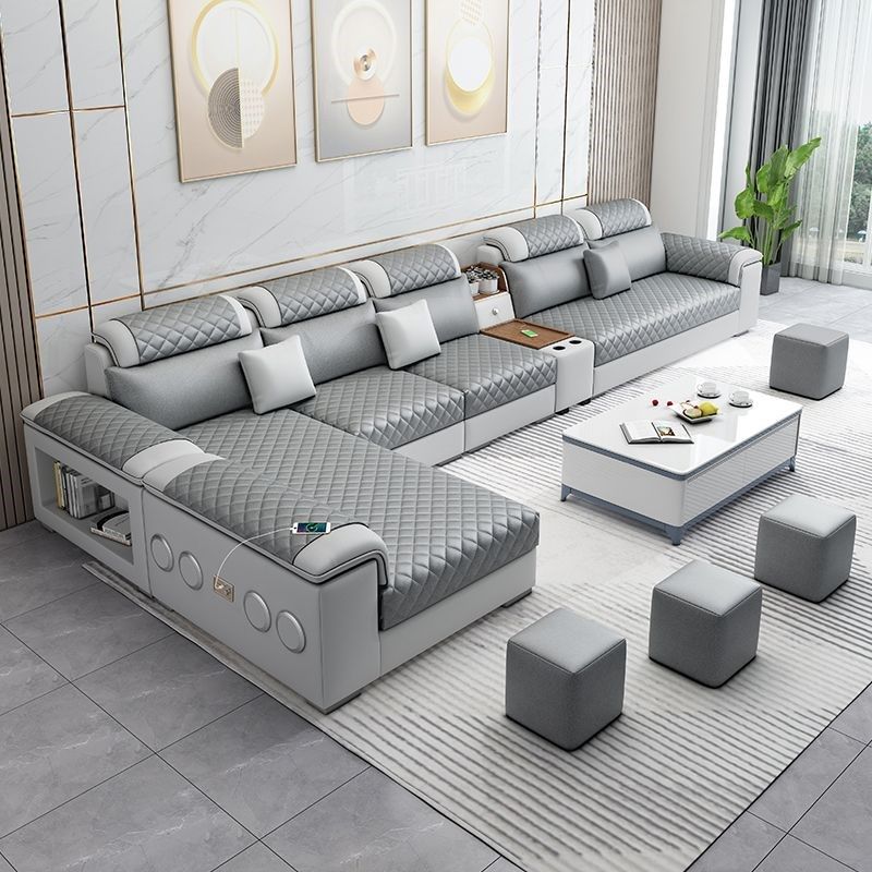 华民阁布艺沙发客厅乳胶科技布现代大小户型客厅家具贵妃,住宅家具,沙发,淘宝优惠券,粉丝福利购,淘宝优惠卷