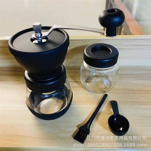 手摇咖啡磨豆 手动咖啡 咖啡豆研粉碎送密封罐毛刷