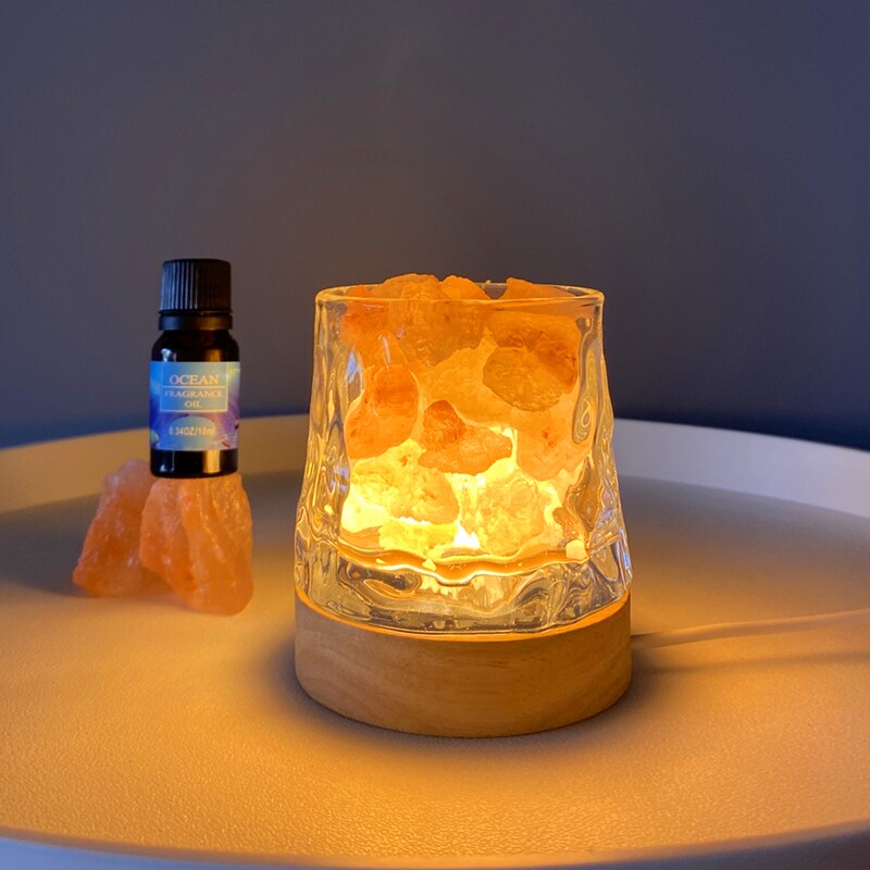 氛围灯床插电卧室睡眠灯香薰灯台灯情盐灯喜马拉雅