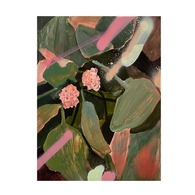 抽象卉饰画沙发背景墙挂画纯手绘油画大幅客厅壁画