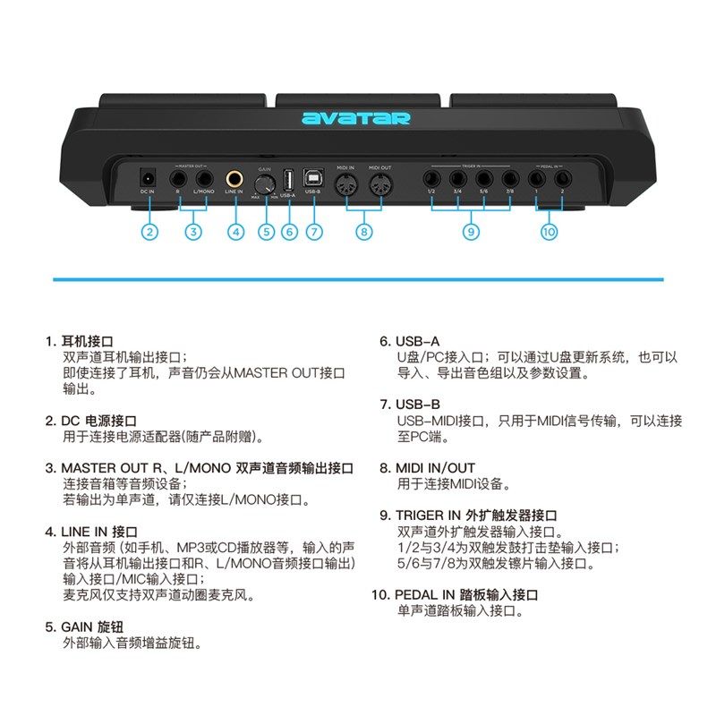 星王电子打击板电音打击垫式电子鼓舞台演出