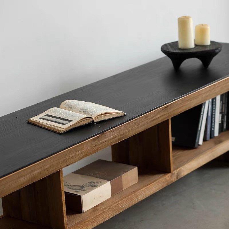 侘寂风拼色实木电视柜长方形老松木落地装饰柜客厅复古家具,住宅家具,电视柜,淘宝优惠券,粉丝福利购,淘宝优惠卷