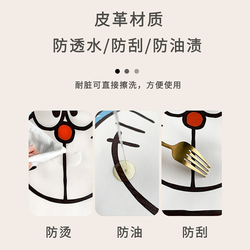 茶几垫子防水防烫桌布防油免洗C皮革餐桌垫长方形台布in风