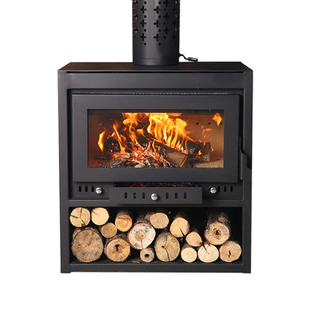 真火壁炉燃木木柴农村冬天柴火取暖炉家用室内别墅民宿装饰铸取暖