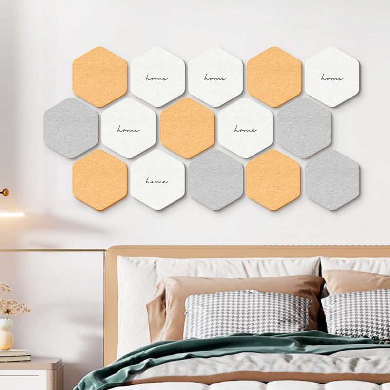 in卧室墙面装饰照片墙毛毡板电视背景客厅床头墙壁布置贴画墙贴