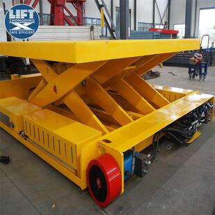 超低台面全自行式液压载货平台自动行走运货升降机平台