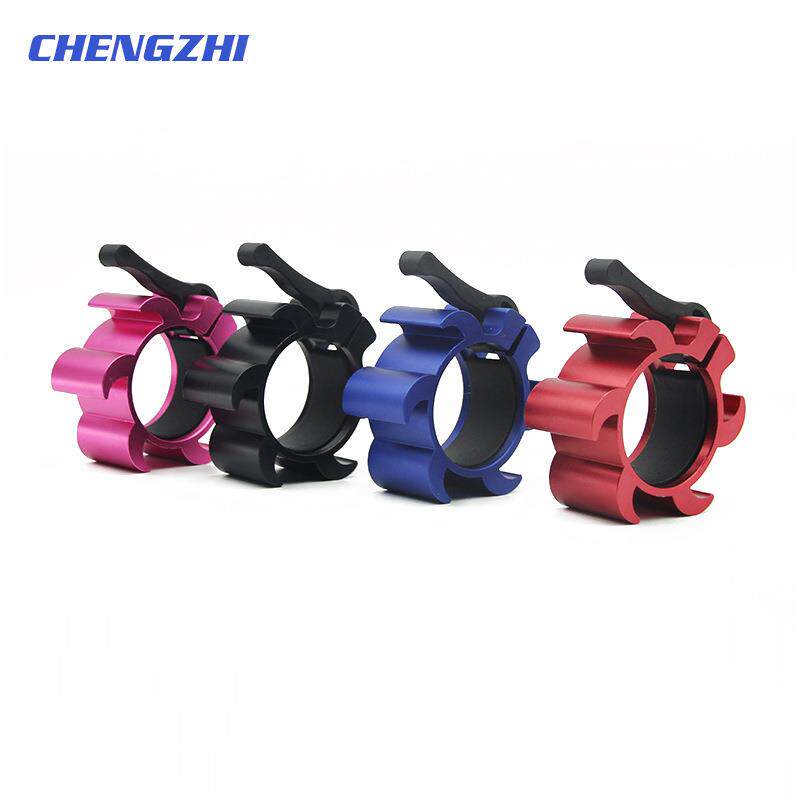 专业快速奥杆卡头锁扣杠铃杆夹子哑铃固定卡扣夹卡簧5CM卡头卡扣