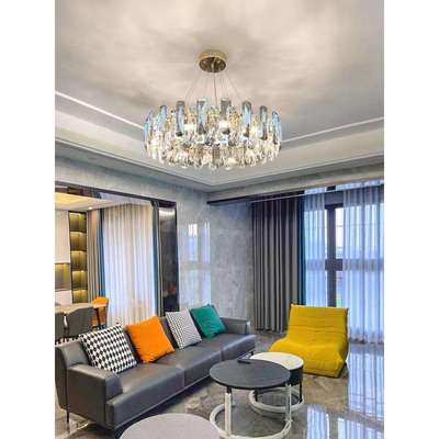 轻奢后现代水晶吊灯简约大气客厅创意个性设计师餐厅卧室别墅吊灯