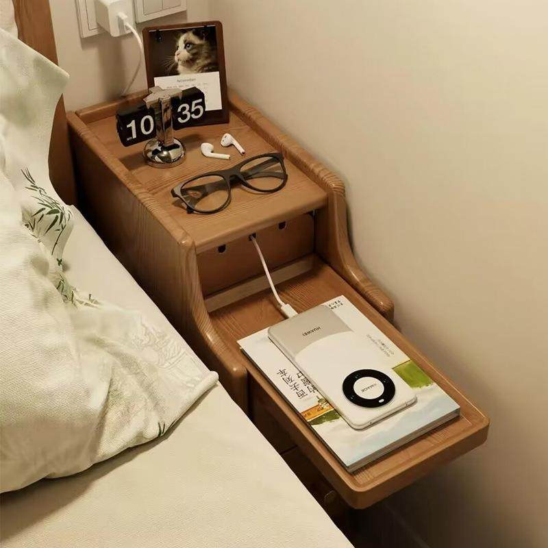 实木床头柜极窄小型床边柜超窄20cm卧室迷你窄边夹缝柜床头置物架,收纳整理,烫衣板及配件,淘宝优惠券,粉丝福利购,淘宝优惠卷