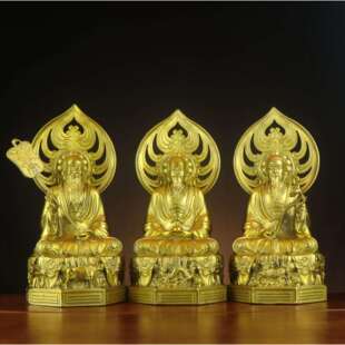 全铜三清道祖神像太上老君原始天尊供奉摆件家居供奉摆件批