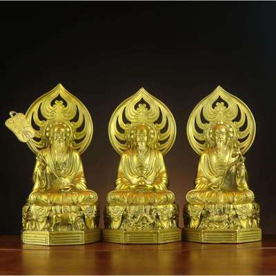 全铜三清道祖神像太上老君原始天尊供奉摆件家居供奉摆件批