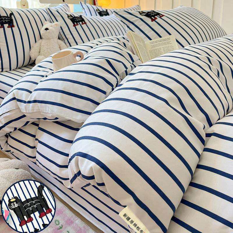 夏天A类纯棉老粗布床上四件套2024新款全棉麻被套床单三件套床品4,机械设备,其他机械设备,淘宝优惠券,粉丝福利购,淘宝优惠卷