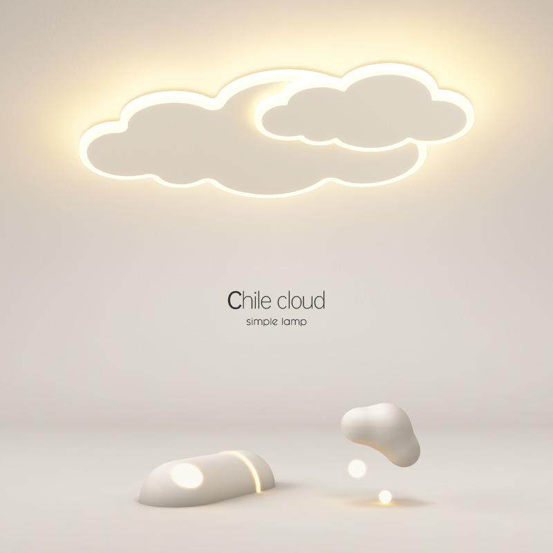 云朵灯儿童灯卧室灯男孩女孩创意个性温馨小房间灯公主房吸顶灯