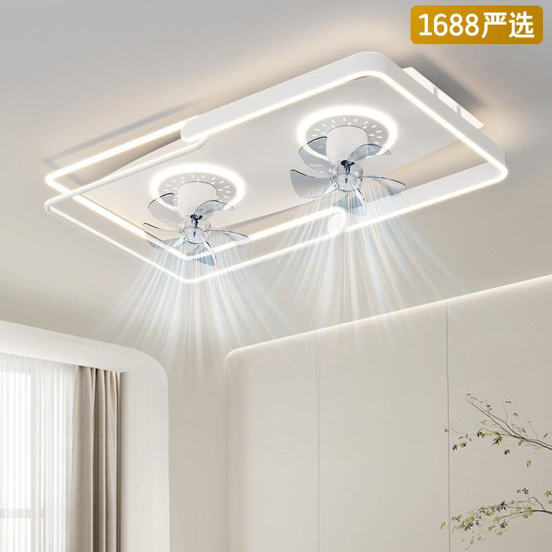 风扇灯2025新款现代简约中山灯具主灯一体电风扇卧室灯