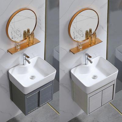 包邮小户型台上盆全太空铝合金浴室柜工程洗手台盆40*3048*37cm