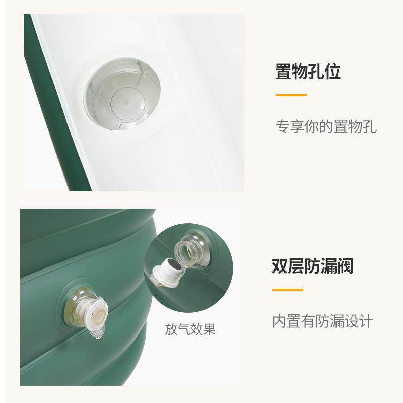 6S充气浴缸折叠大人浴盆家用全身泡澡桶大号便携式塑料小户型可坐