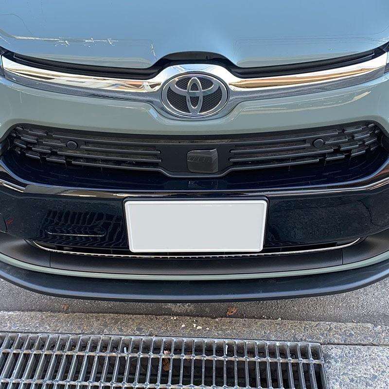 适用于22款丰田SIENTA机盖饰条改装中网装饰亮条贴片10系车标框