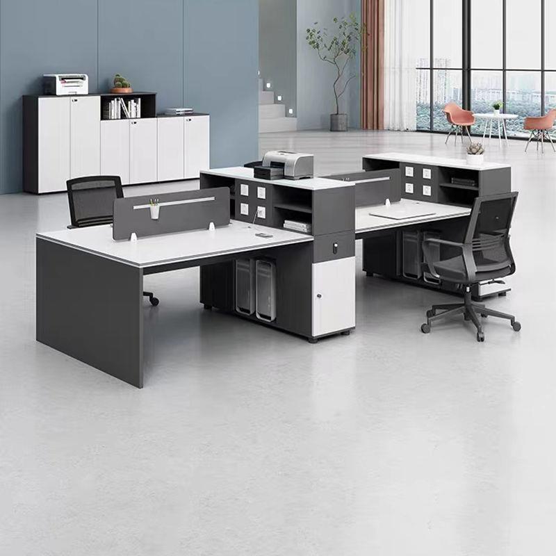 办公桌椅组合现代简约2/4/6人位员工桌财务桌职员桌办公室电脑桌