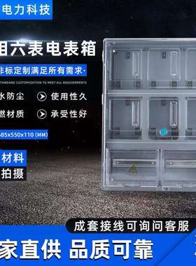 规格齐全电表箱阻燃材质685X550X110单相六表电表箱