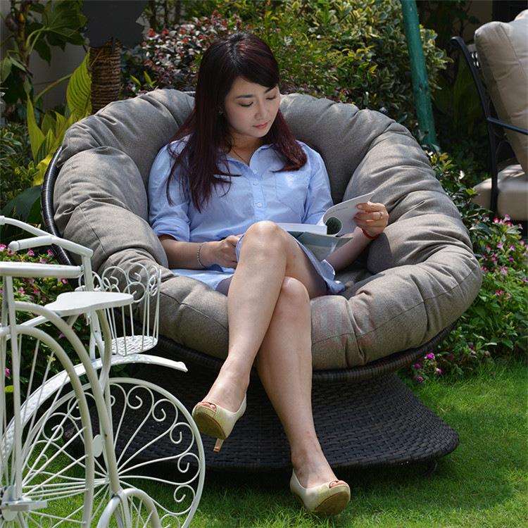 阳台小桌椅藤椅户外休闲三件套花园室内仿藤编茶几组合靠背旋转椅