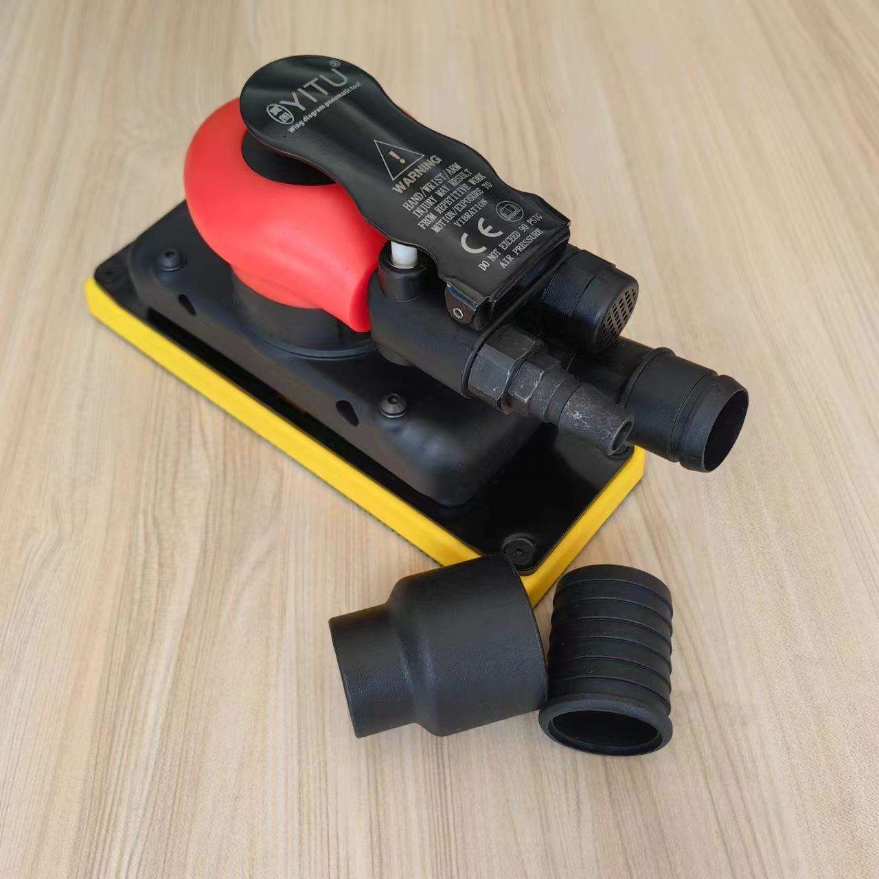 YITU70mm*198mm气动方形磨机汽车打磨机抛光砂纸机喷漆腻子磨灰机