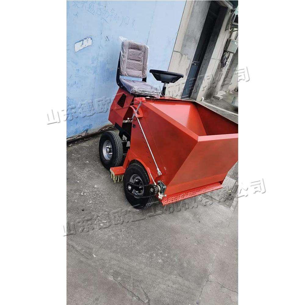 座驾式草坪颗粒填充机园林充砂梳草一体机便捷电动铺砂梳草机