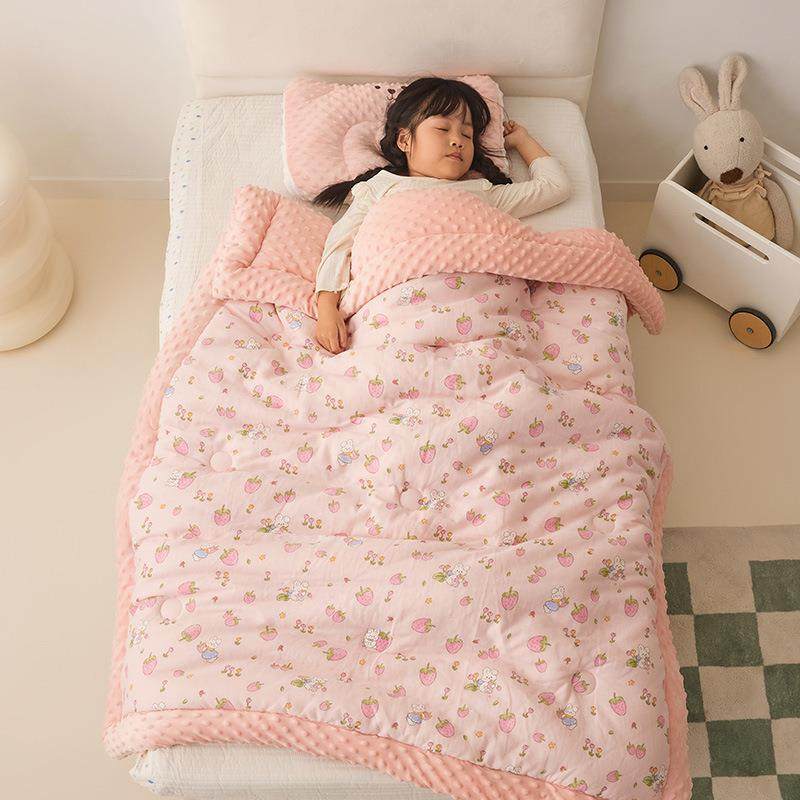 A类卡通全棉双层纱豆豆被儿童被春秋被冬被幼儿园宝宝午睡专用被,纺织面料/辅料/配套,纺织机械配件,淘宝优惠券,粉丝福利购,淘宝优惠卷