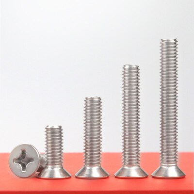 304不锈钢十字沉头螺丝钉平头M3*x24x26x28x32x38x42x48x55x60x65