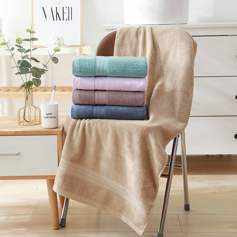 50x100cm60x120纯棉小浴巾专拍柔软吸水洗澡毛巾家用男女儿童款