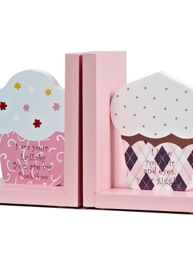 卡通书挡摆件创意 桌面收纳架书靠书立 儿童样板房女孩书桌装饰品