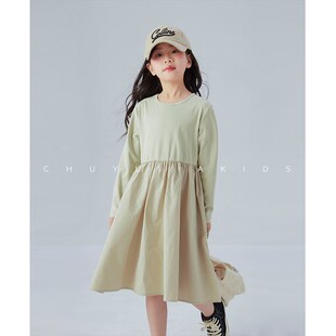 初羽家2024秋季新品马甲裙子套装儿童设计感女童洋气连衣裙两件套