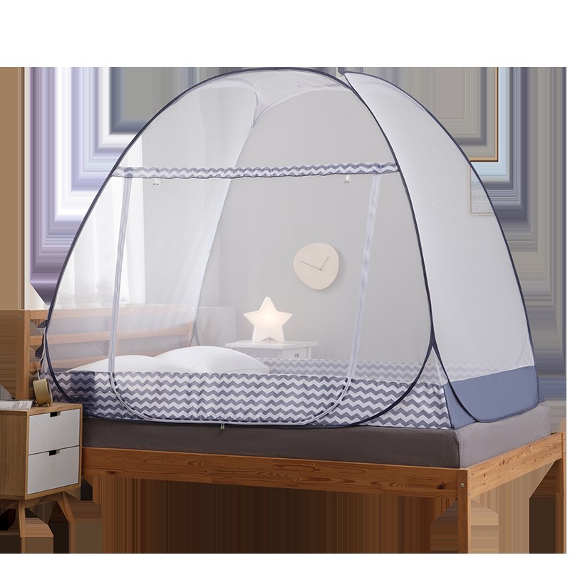 2019年家用免安装钢丝蒙古包蚊帐可折叠广东1.2/1.9/1.5/1.8/2米