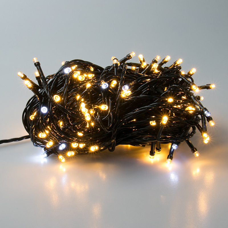 黑线闪泡彩灯户外防水庭院led彩灯闪灯串灯满天星亮化工程高品质