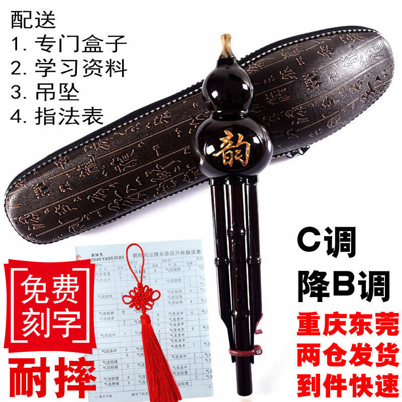 云南葫芦丝乐器C调降B调小学生儿童零基础初学者胶木入门耐摔包邮
