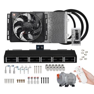 用制冷驻车空调 依维柯大通V80车载空调12V24VC房车床车图雅诺改装