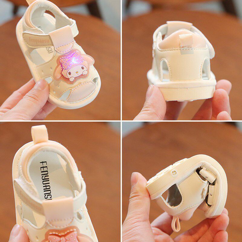 夏季婴儿带亮灯h凉鞋包头一岁宝宝学步鞋防滑6-12个月婴幼儿叫叫,童鞋/婴儿鞋/亲子鞋,学步鞋,淘宝优惠券,粉丝福利购,淘宝优惠卷