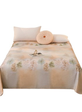 加大床单尺寸 1l00全棉加厚磨毛床单单件单人床被单枕套三件套