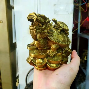 天斩铜龙龟摆件壁刀路冲中式镇宅客厅书房办公室口舌招财人缘店面