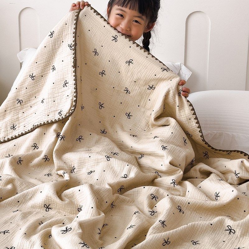 儿童纱布a盖毯全棉毛巾被小毯子午睡毛毯夏季薄款空调毯办公室,床上用品,休闲毯/毛毯/绒毯,淘宝优惠券,粉丝福利购,淘宝优惠卷