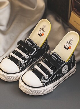 女宝宝软底学步鞋儿童小白鞋202C4春秋新款幼儿园室内鞋男童帆布