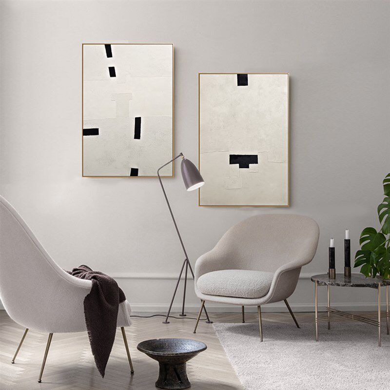 现代简约客厅大幅沙发背景壁画大E尺寸线条装饰画办公室酒店挂画