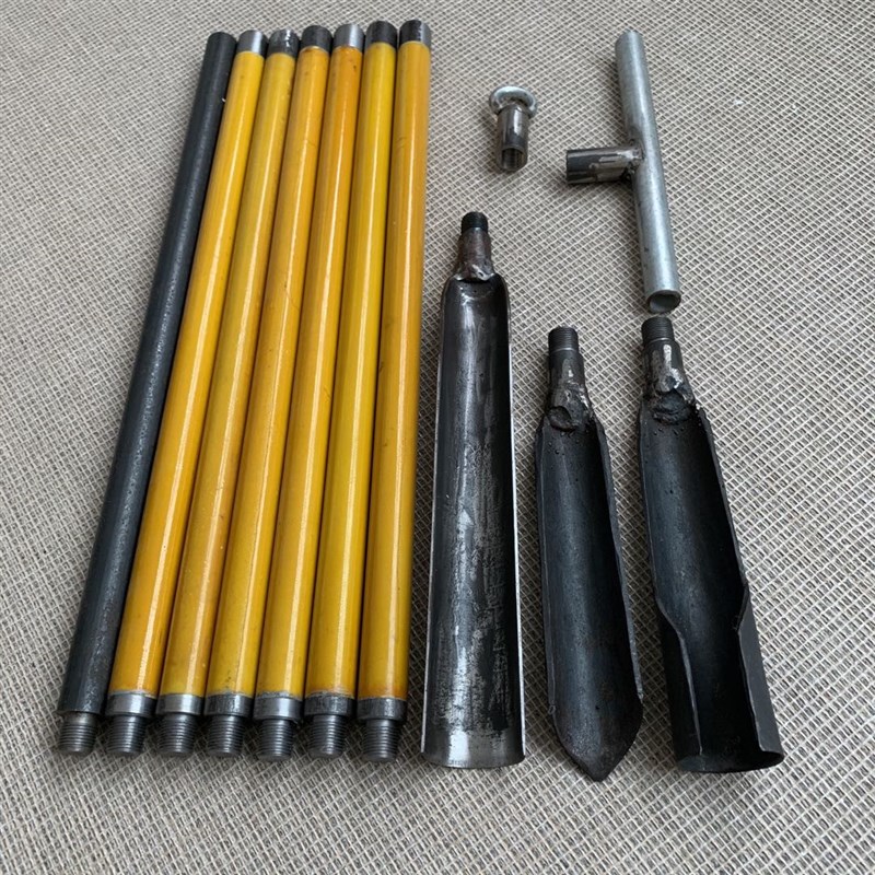 新型考古工具洛阳铲打洞取土挖土探测工程用取土器绝缘杆神器探铲