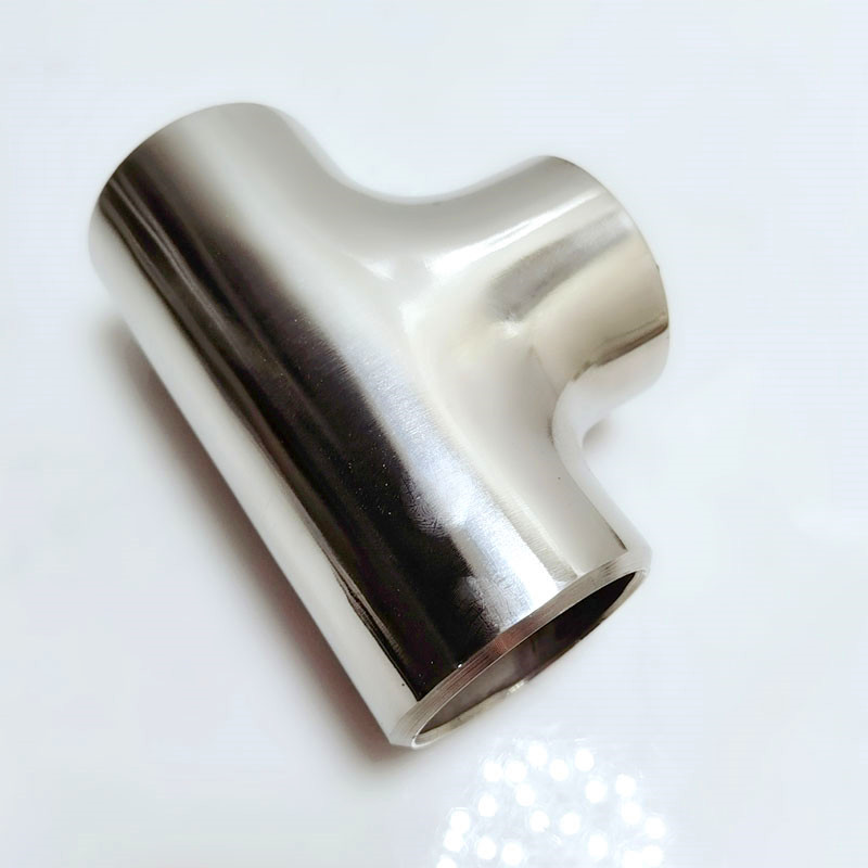 304不锈钢内外抛光三通 镜面焊接三通32工业抛光冲压三通57 76 89