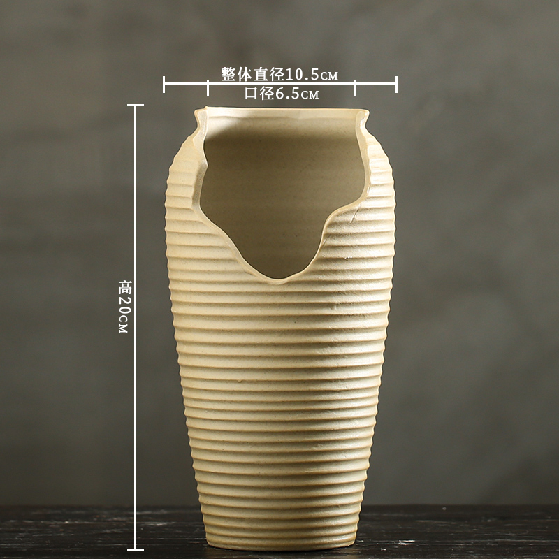 多肉花盆陶瓷创意法师老桩紫砂透气粗陶切口陶土大缺口悬崖桩包邮