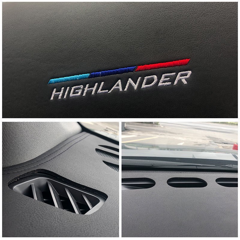 新老款汉兰达皮革避光垫18款汉兰达内饰汽车中控台改装防晒遮阳垫