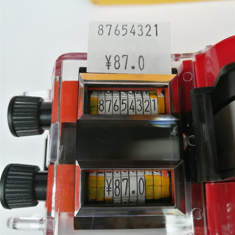 韩国motex打码机MX-6600双排10位标价机日期价格标签机超市专用