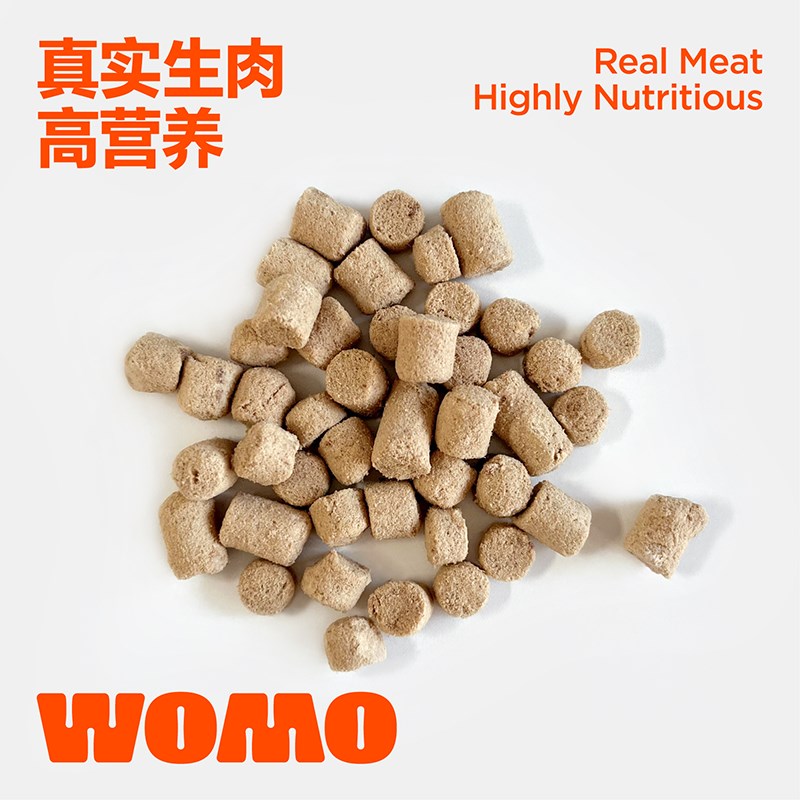 WOMO生骨肉主食冻干高肉猫粮增肥发腮成猫幼猫全价营养多肉少内脏
