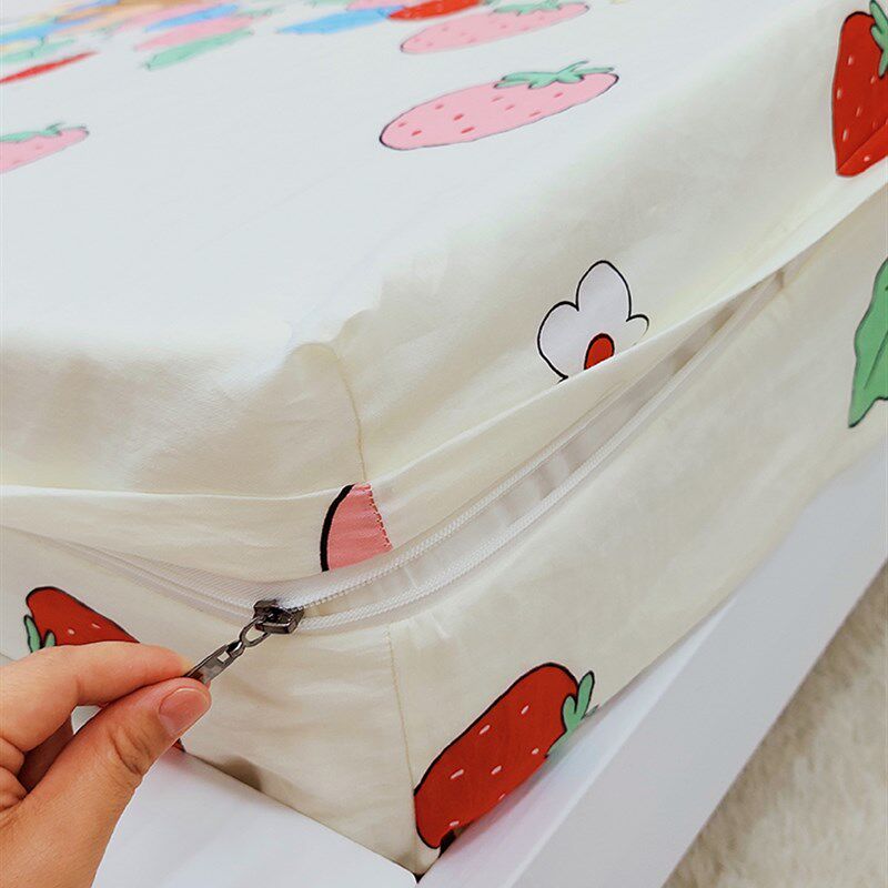 纯棉六面全包床笠乳胶床垫罩保护套防滑薄棕垫榻榻米床罩单件定制