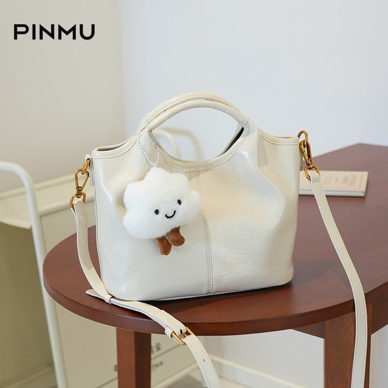 手提水桶包包女式2025新款小z众高级感大容量通勤单肩斜挎菜篮子