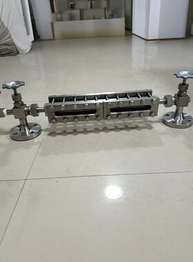 不锈钢平板玻璃水位计化工容器液位观察窗口非标定制3U04材质316